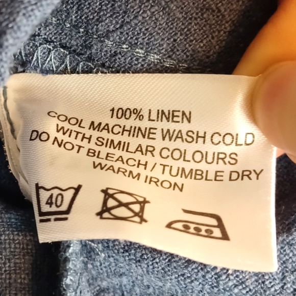 L.F. Markey Kelvin 100% Linen Oversized One Size Tent Trapeze Maxi Dress - Picture 10 of 12